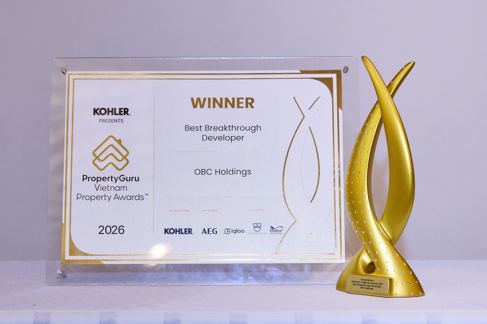  OBC Holdings - Nhà phát triển Bất động sản Đột phá tại PropertyGuru Property Vietnam 2026